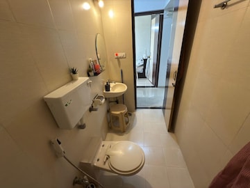 Bathroom in 3 BHK Apartment at Chandak 34 Park Estate, Goregaon West – for Rent
