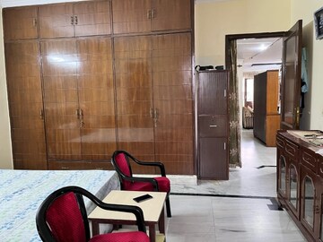 Master Bedroom in 2 BHK Builder Floor at Nehru Enclave – for Rent