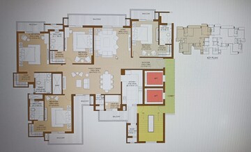 Floor Plan in 3 BHK Apartment at ATS Picturesque Reprieves, Sector 152 – for Sale