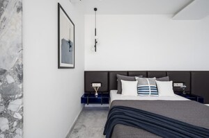 Bedroom in 2.5 BHK Apartment at Prescon Midtown Bay, Mahim West – for Sale