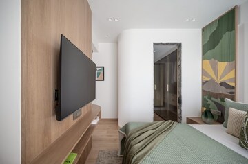 Bedroom in 2.5 BHK Apartment at Prescon Midtown Bay, Mahim West – for Sale