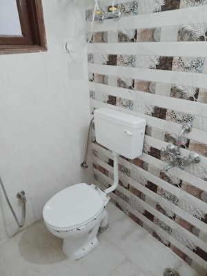 Bathroom in 2 BHK Builder Floor at Hargobind Enclave – for Rent