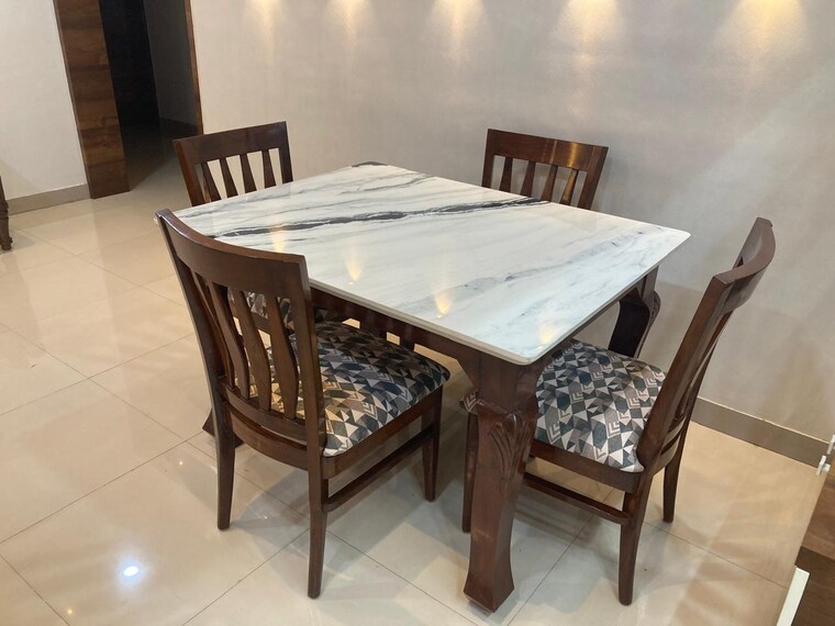 Dining area, bu-bhandari-everglade 3 Bedroom 1476 Sq.Ft. Apartment In Kharadi Pune 9367958