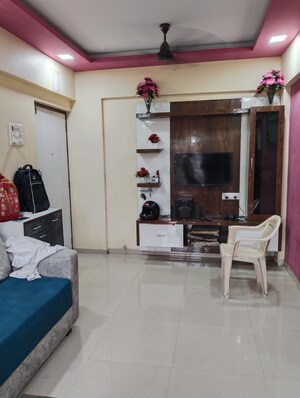 Living Room in 3 BHK Apartment at AL Mantasha The Heavens Palace, Shilphata – for Sale