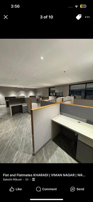 Master Bedroom in 2 BHK Apartment at Majestique Towers, Kharadi – for Rent