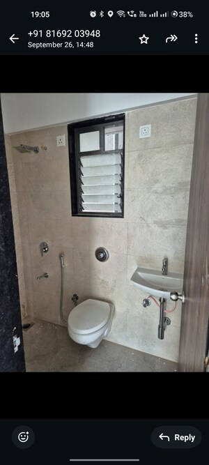 Bathroom in 1 BHK Apartment at UK Iridium, Kandivali East – for Rent