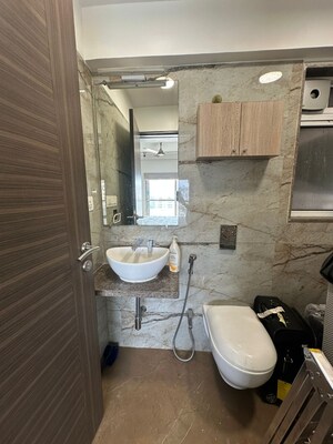 Bathroom in 2 BHK Apartment at Gauri Excellency, Kandivali West – for Rent