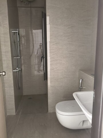 Bathroom in 3 BHK Apartment at Adani Ten BKC, Bandra East – for Rent