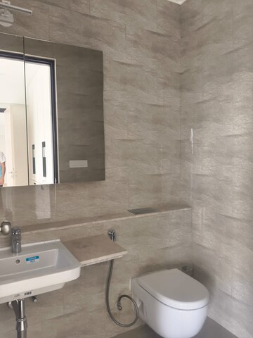 Bathroom in 3 BHK Apartment at Adani Ten BKC, Bandra East – for Rent