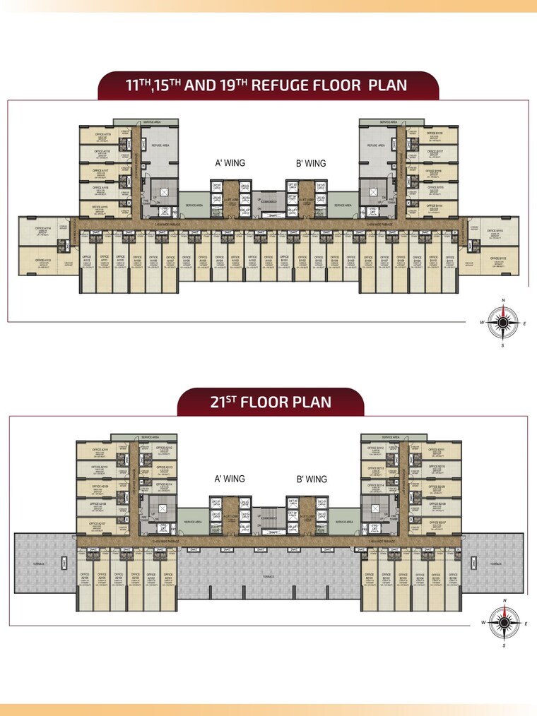 Floor Plan, emperia-c2 Commercial Office Space 810 Sq.Ft. In Turbhe Navi Mumbai 9368192
