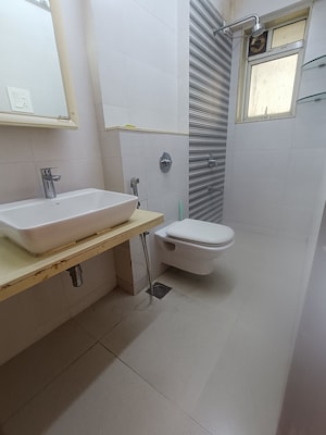 Bathroom in 2 BHK Apartment at Vijay Khetan Krishna Residences, Andheri East – for Rent