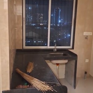 Kitchen in 1 BHK Apartment at Alliance Fortuna Blue, Dhuru Wadi – for Sale