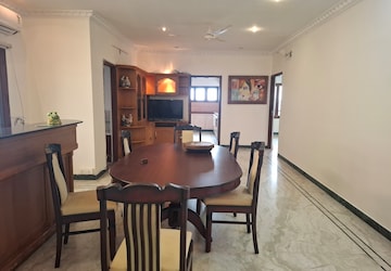 Living Room in 3 BHK Apartment at Banjara Hills – for Rent