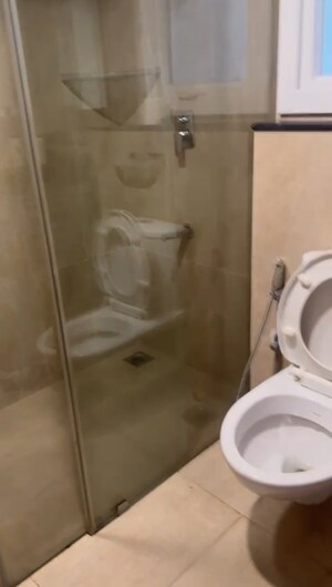 Bathroom in 2.5 BHK Apartment at Prestige High Fields, Gachibowli – for Rent