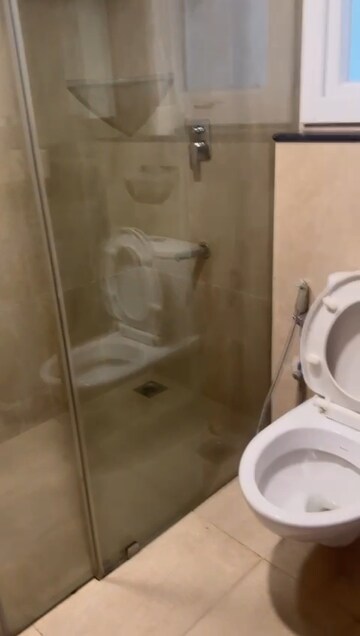 Bathroom in 2.5 BHK Apartment at Prestige High Fields, Gachibowli – for Rent