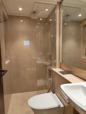 Bathroom in 1 BHK Apartment at Hiranandani Regent Hill, Powai – for Rent