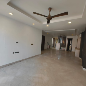 Living Room in 3.5 BHK Builder Floor at Boutique Residential Apartments R-62, Greater Kailash – for Sale