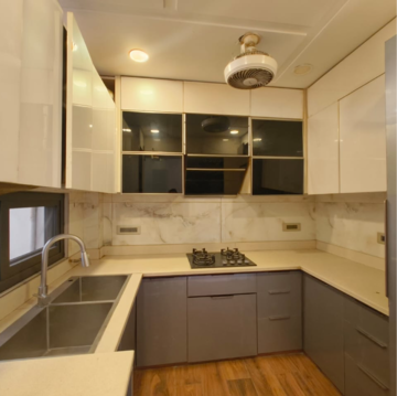 Kitchen in 3.5 BHK Builder Floor at Boutique Residential Apartments R-62, Greater Kailash – for Sale