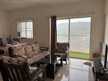 Living Room in 2 BHK Apartment at Megapolis Sparklet, Hinjewadi – for Rent