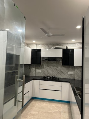 Kitchen in 3 BHK Builder Floor at Greater Kailash I – for Rent