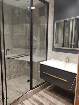 Bathroom in 4 BHK Builder Floor at S 27 Luxury Homes, Greater Kailash – for Rent