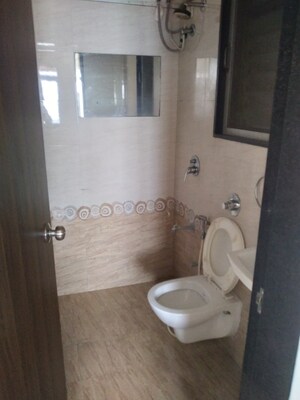 Bathroom in 1 BHK Apartment at Sethia Sea View, Goregaon West – for Rent