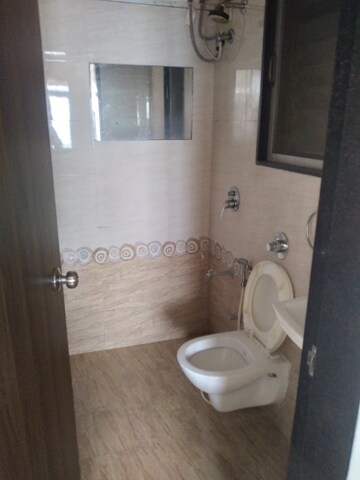 Bathroom in 1 BHK Apartment at Sethia Sea View, Goregaon West – for Rent