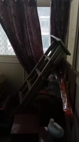 Staircase in 4 BHK Apartment at MCC Signature Heights, Raj Nagar Extension – for Sale