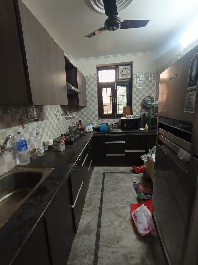 Kitchen, navbharat-apartments 2 Bedroom 1000 Sq.Ft. Apartment In Paschim Vihar Delhi 9368639