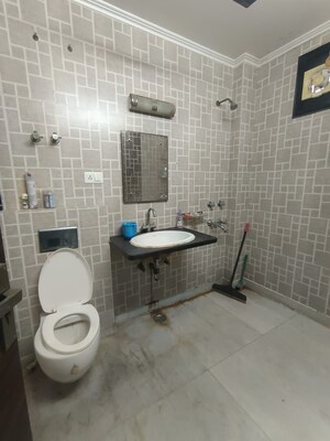 Bathroom in 2 BHK Apartment at Navbharat Apartments, Paschim Vihar – for Rent