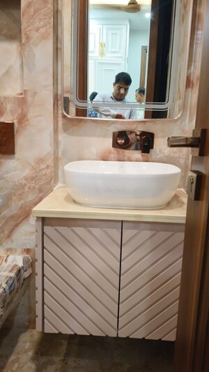 Bathroom in 3 BHK Builder Floor at Chittaranjan Park – for Sale