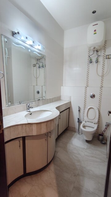 Bathroom in 3 BHK Builder Floor at Anand Niketan – for Rent