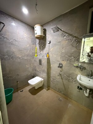 Bathroom in 1 BHK Builder Floor at Chittaranjan Park – for Rent