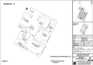 Master Plan in 2 BHK Apartment at Brigade Bricklane, Jakkuru – for Rent