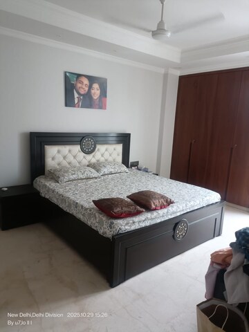 Bedroom in 3 BHK Builder Floor at Panchsheel Enclave – for Rent