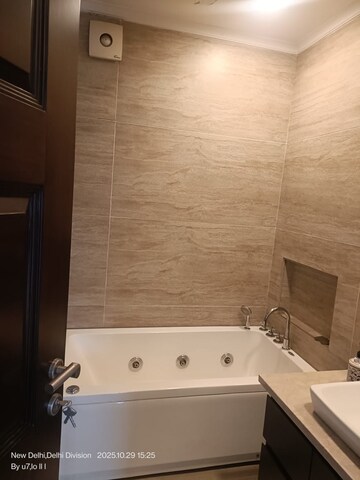 Bathroom in 3 BHK Builder Floor at Panchsheel Enclave – for Rent