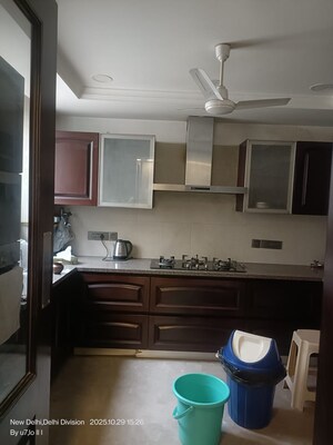 Bathroom in 3 BHK Builder Floor at Panchsheel Enclave – for Rent