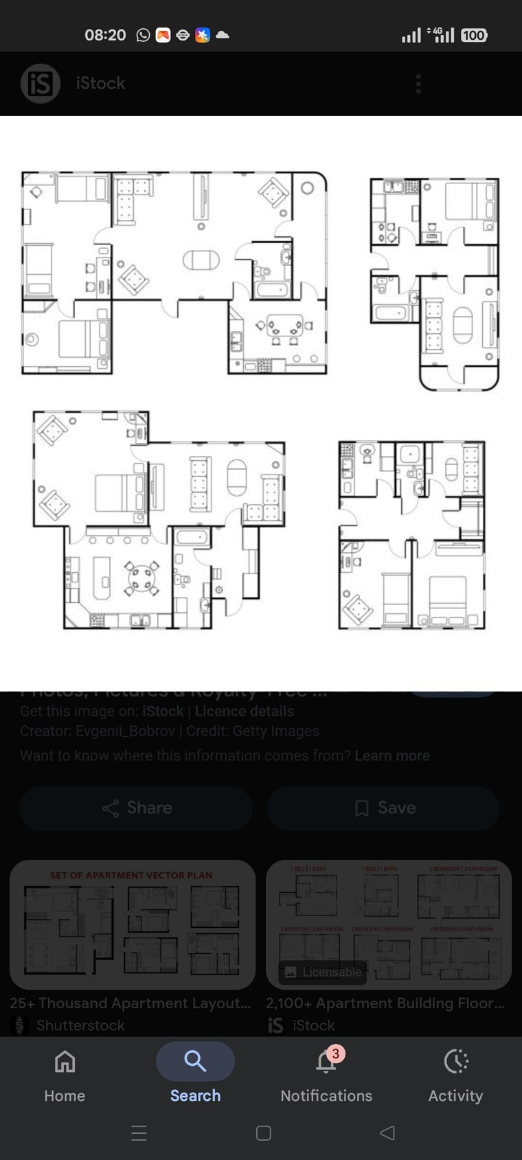 Floor Plan, malad west 2 Bedroom 500 Sq.Ft. Builder Floor In Malad West Mumbai 9368710
