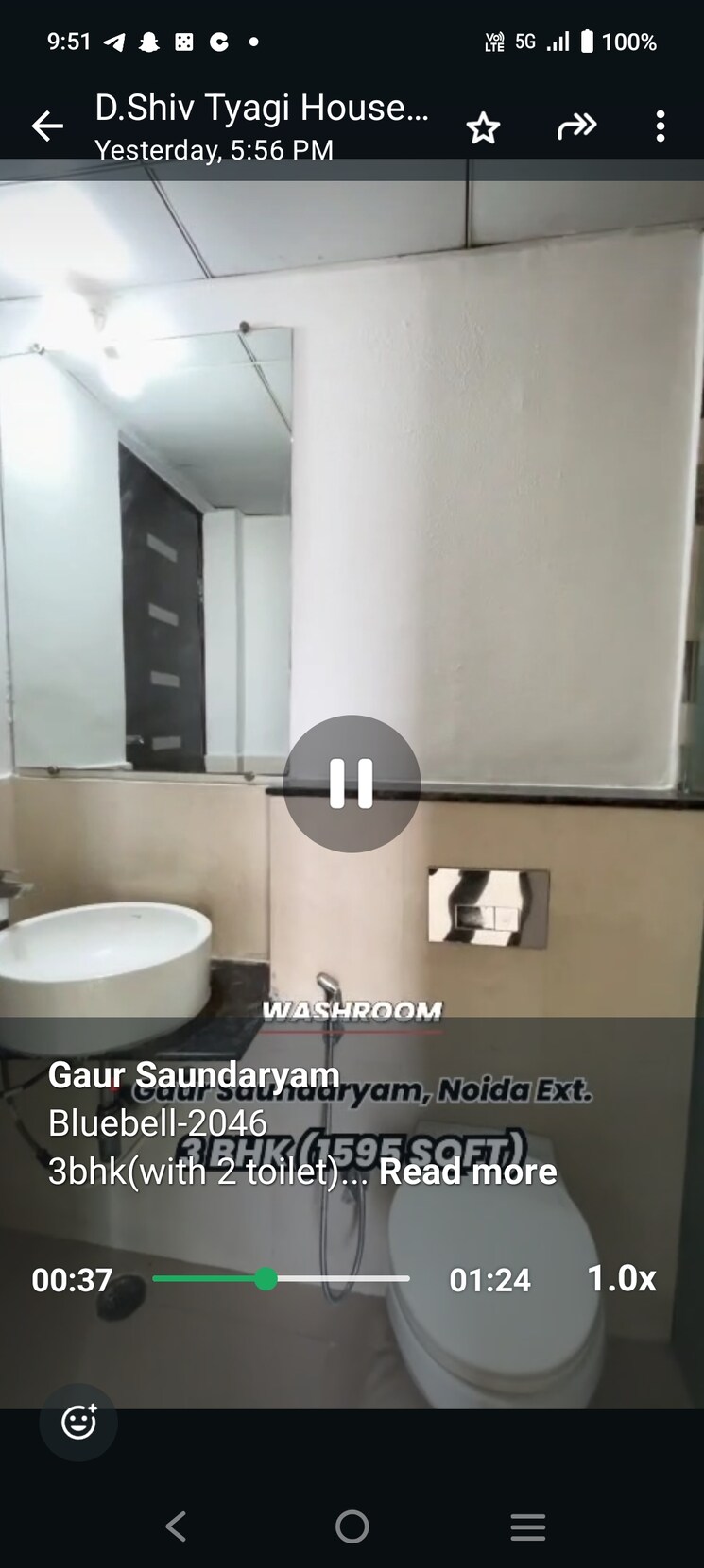 Bathroom, gaur-saundaryam 3 Bedroom 892 Sq.Ft. Apartment In Tech Zone 4 Greater Noida Greater Noida 9368787