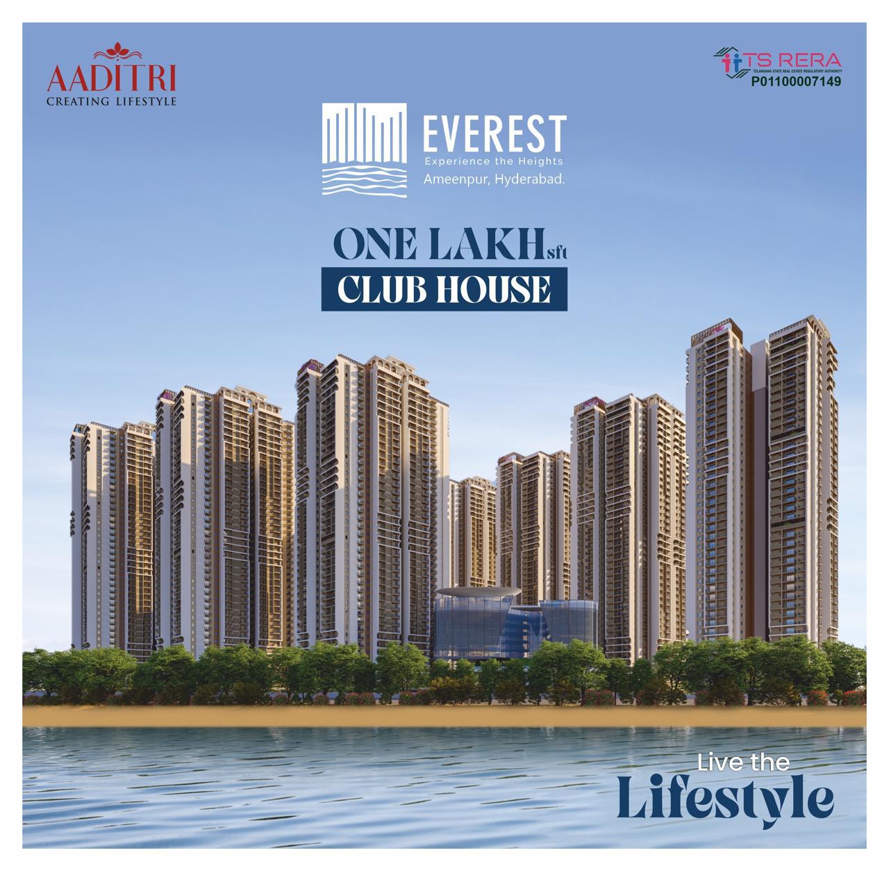 3 BHK + Pooja Room Apartment For Sale in Aaditri Everest