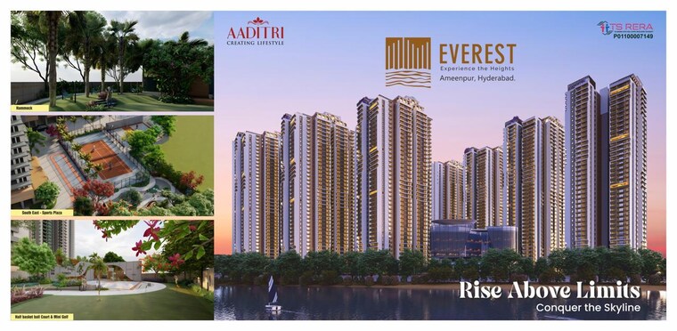 Exterior View, aaditri-everest 4 Bedroom 3080 Sq.Ft. Apartment In Ameenpur Hyderabad 9368836