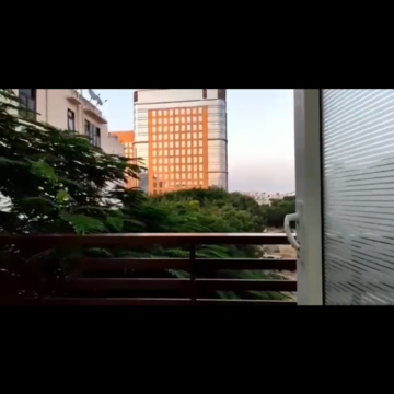 Balcony in 1 RK Apartment at DLF Pink Town House, Dlf City Phase 3 – for Rent