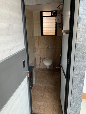 Attached Bathroom in 2 BHK Apartment at Chandak 34 Park Estate, Goregaon West – for Rent