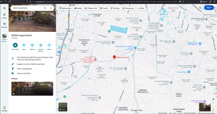 Map Location, ramchandrapur 2 Bedroom 817 Sq.Ft. Apartment In Ramchandrapur Kolkata 9368997