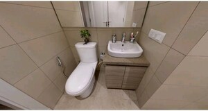 Bathroom in 3 BHK Apartment at Central Park Flower Valley Aqua Front Towers, Sohna Sector 33 – for Sale