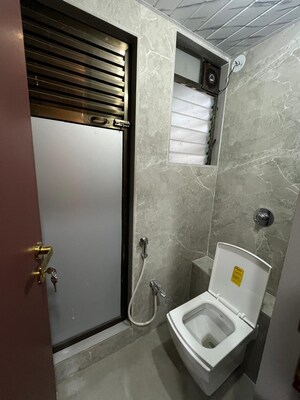 Bathroom in 1 BHK Apartment at RS Tirupati Corner, Ulwe Sector 23 – for Rent