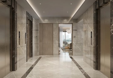 Building Lobby in 1 BHK Apartment at Mhatre White Orchid Residency, Borivali West – for Sale