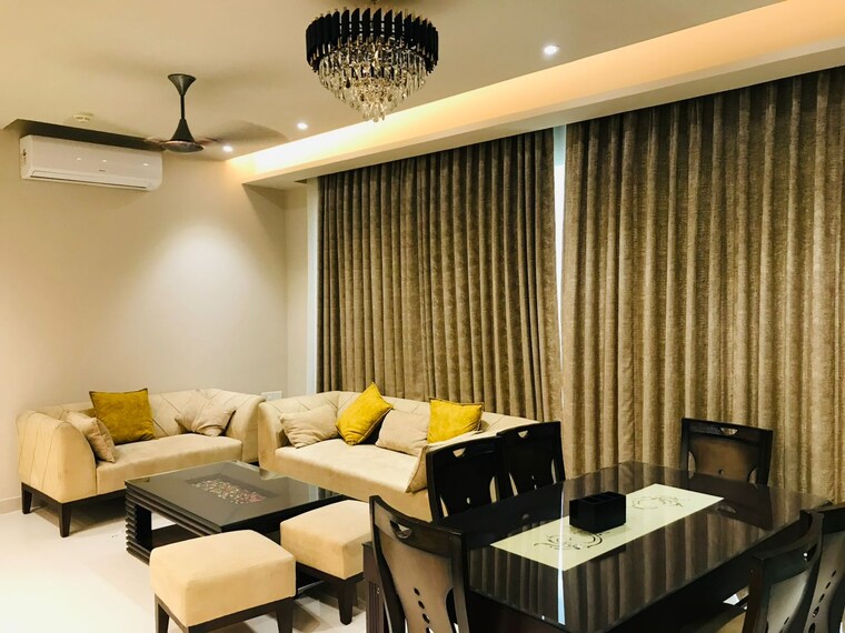 Living Room, mahagun-mirabella 4 Bedroom 2575 Sq.Ft. Apartment In Sector 79 Noida 9369334