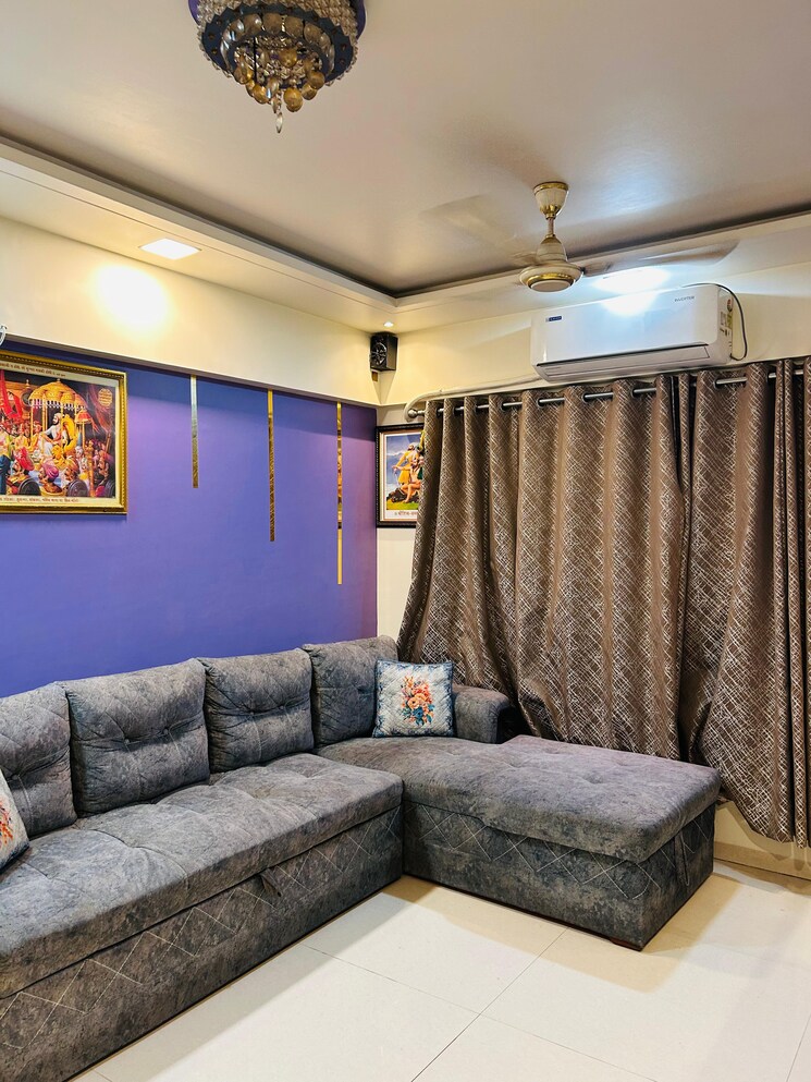 Living Room, unique-greens-ghodbunder-road 1 Bedroom 450 Sq.Ft. Apartment In Ghodbunder Road Thane 9369339