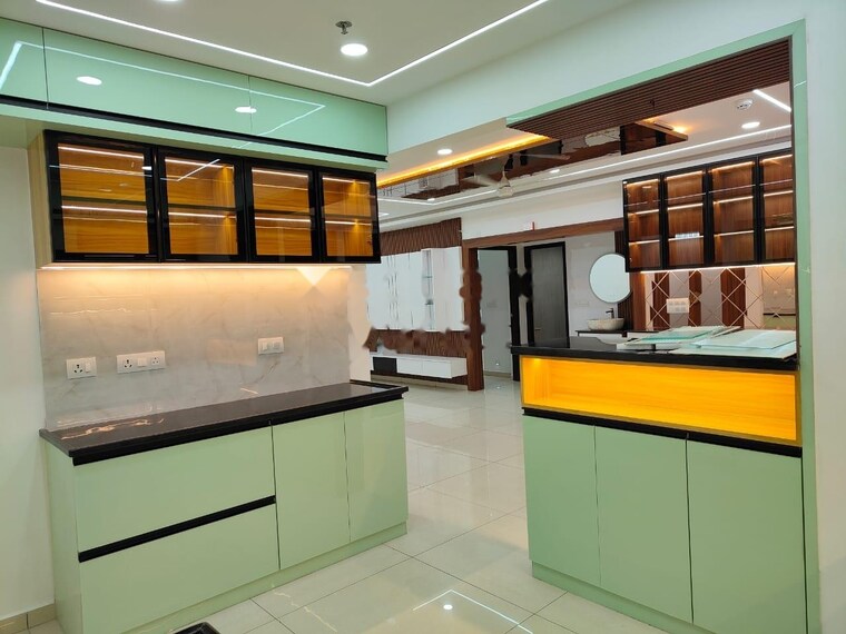 Kitchen, marina-skies 3 Bedroom 2000 Sq.Ft. Apartment In Hi Tech City Hyderabad 9369400